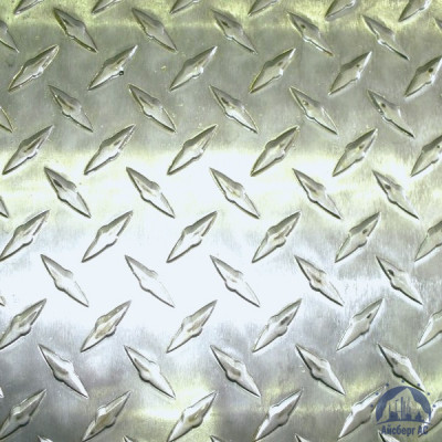 Рифлёный алюминиевый лист "Чечевица" 1,5х1500х3000 мм АМГ2НР купить  в Чите